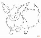 Coloring Flareon Pages Printable Supercoloring sketch template