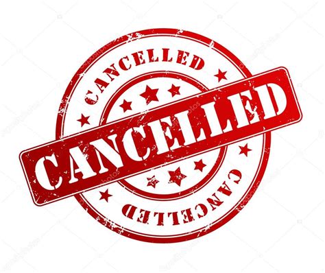 cancelled rubber stamp illustration stock photo  mstanley