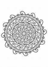 Coloring Mandalas Gratuit Adulte Coloriages Concernant Greatestcoloringbook sketch template