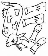 Puppet Coloring Cow Pantin Articulé Coloriage Le Imprimer Animaux Ferme Pour Avec Preschool Colorier Puppets Les Vache La Pantins Enfant sketch template