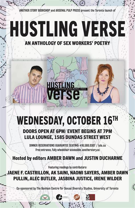 Hustling Verse An Anthology Of Sex Workers Poetry Launch At Lula