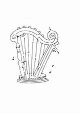 Arpa Disegno Colorare Malvorlage Harp Labyrinth Harfe Labirinto Harpe Doolhof Laberinto Labyrinthe Coloriage Educima Schulbilder Téléchargez sketch template