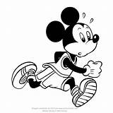 Mickey Mouse Coloring Kids Drawing Runner Topolino Corridore Pages Cartonionline Printable Clipartmag sketch template