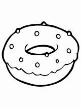 Donut Coloring Pages Printable Kids sketch template