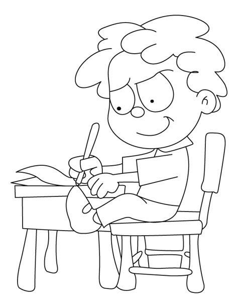 writing coloring page   writing coloring page  kids