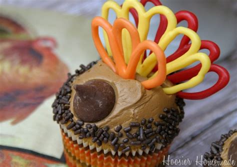 Turkey Cupcakes For Thanksgiving Hoosier Homemade