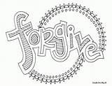 Coloring Forgiveness Pages Clipart Printable Library sketch template