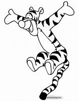 Tigger Coloring Pages Disneyclips Bouncing Funstuff sketch template