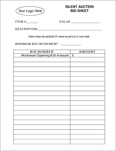 lawn care bid sheet template