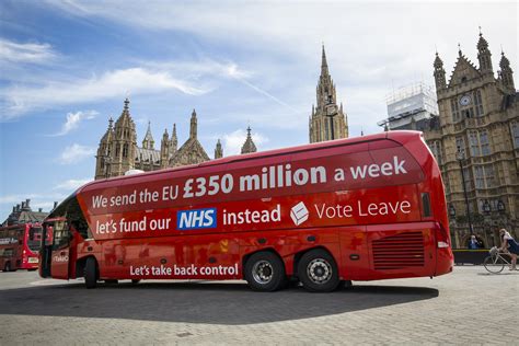 brexit vote leave chief  created  nhs claim  bus admits