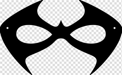 robin nightwing template batman mask masquerade transparent background