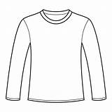 Sleeve Long Shirt Template Blank Vector Sleeved Stock Illustration Nikolae Newdesign Via Depositphotos sketch template