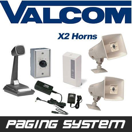 valcom  horn speaker paging pa system kit industrial grade office store