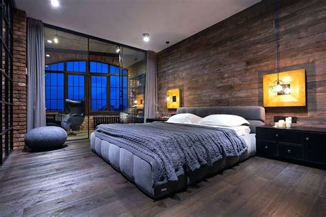bachelor pad decor   ideas industrial bedroom design loft interior design loft