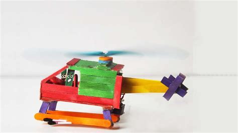 helicopter  dc motor popsicle stick crafts youtube