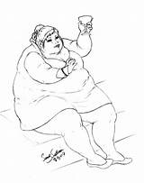 Fat Woman Challenge Deviantart sketch template