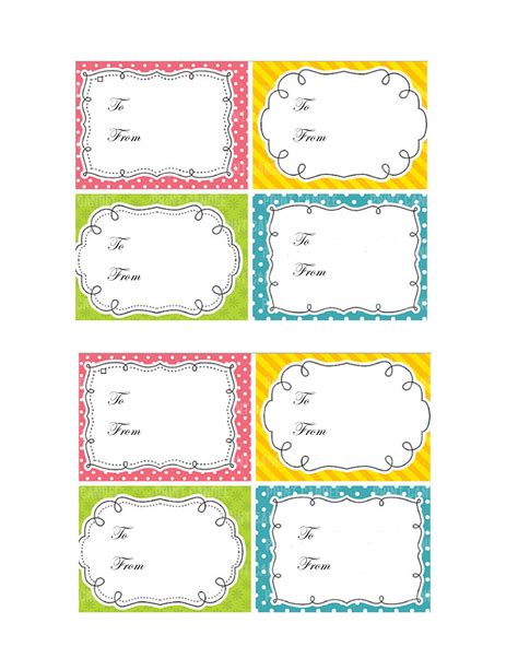 labels label templates  printables gift tags nail designs