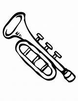 Colorir Trompeta Trombeta Trumpet Colorironline Pinclipart sketch template
