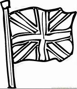 Flag Britain Great Coloring Pages British Getcolorings Flags sketch template