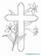 Cross Coloring Pages Easy Kids sketch template