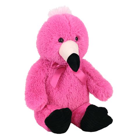dee plush hot pink fuzzy flamingo   large stuffed animal pal