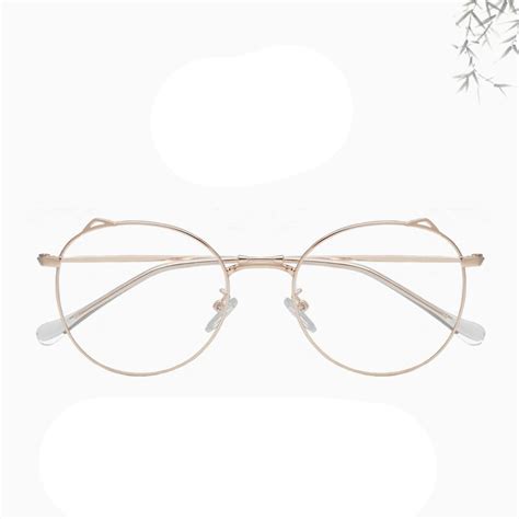 2018 round cwomen prescription cat glasses frame computer eyeglasses