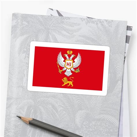 montenegro flag crna gora sticker  elvis redbubble