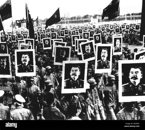 Demonstration Celebrating Stalin 1950 China National Archives Stock