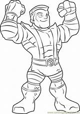 Coloring Colossus Pages Squad Hero Super Show Coloringpages101 sketch template