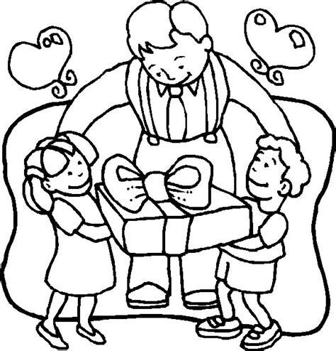 love dad  present   coloring pages coloring sky