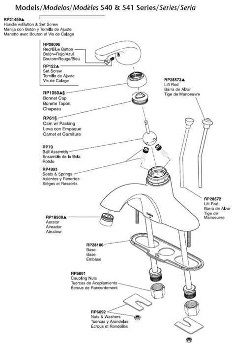 single handle moen kitchen faucet parts diagram moen single handle kitchen faucet parts images