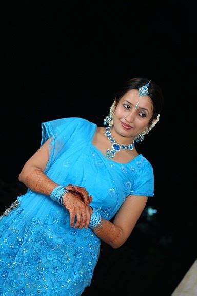 kerala girls in blue saree