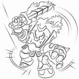 Skylanders Coloring Pages Ignitor Printable Giants Drawing Print Sheet Non sketch template