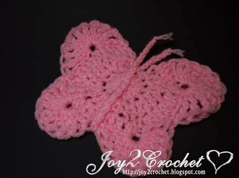 joy  crochet crochet butterfly applique