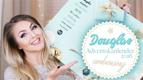 douglas adventskalender  unboxing  test youtube