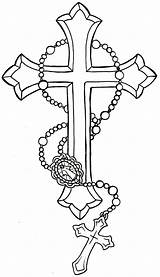 Rosary Roseary sketch template