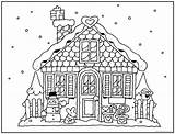 Coloring Gingerbread House Christmas Kids Printable Pages Sheets Etsy Messy Room Painting Choose Board Adult sketch template