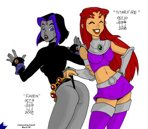 sexy wedgie starfire and raven lesbian lovers superheroes pictures pictures sorted by