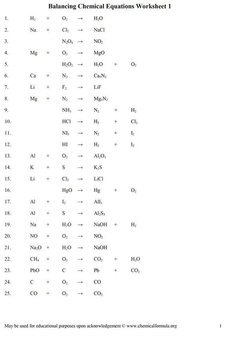 balancing chemical equations questions ks shotwerk