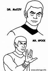 Trek Star Spock Mccoy Coloriage Docteur Monsieur Pock Plantillas sketch template