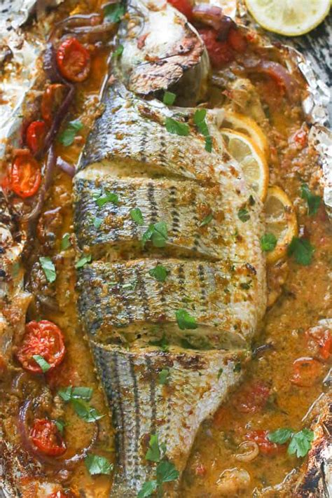Whole Baked Sea Bass Immaculate Bites