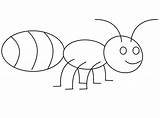 Ants Outline Coloring Pages sketch template