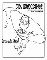 Incredible Mr Incredibles Coloring Draw Pages Tutorial Drawing Too sketch template