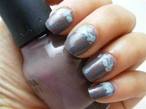 nail polish abc challenge    rain nails