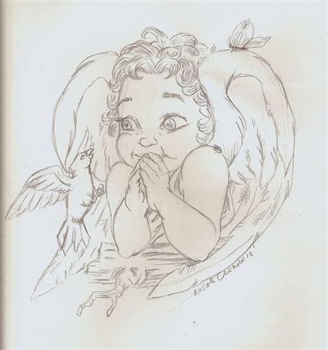 nikkis angels angel art sketches
