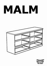 Malm Drawer Instruction sketch template