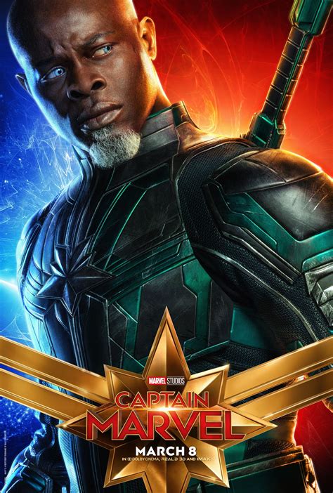 captain marvel character posters reveal brie larson goose   collider