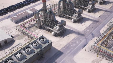 huge refinery 3d model cgtrader