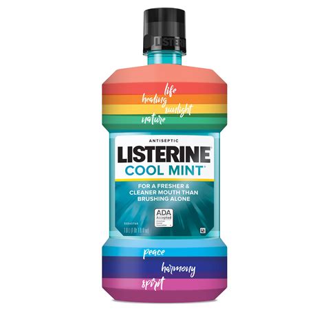 care with pride listerine cool mint antiseptic mouthwash for bad breath
