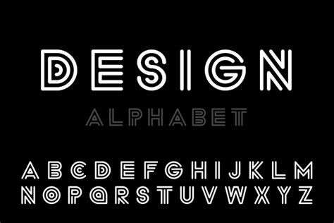 good modern font alphabet  numbers pelajaran